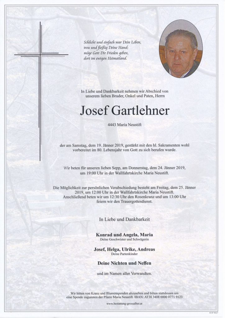 Josef  Gartlehner