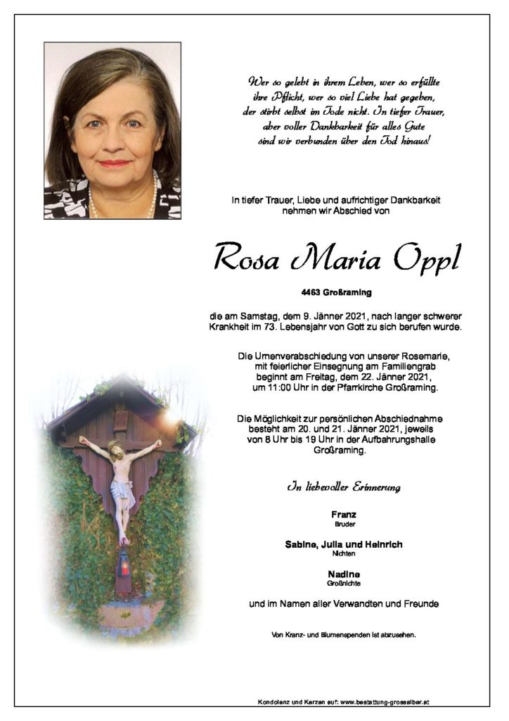 Rosa Maria  Oppl
